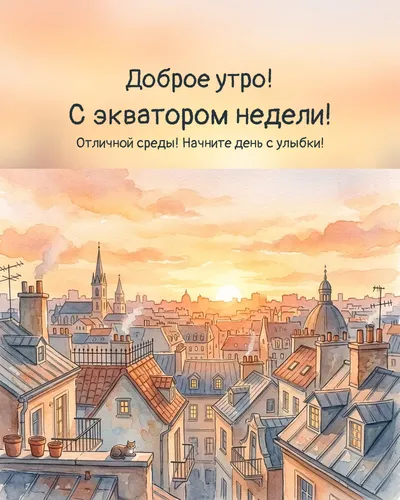 Доброе утро! С экватором недели! — morning city 09